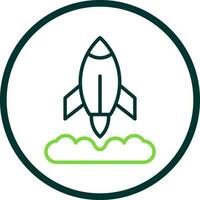 Rocket Launch Vector Icon Design
