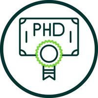 Phd Vector Icon Design