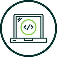 Web Coding Vector Icon Design