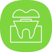 Dental Crown Vector Icon Design