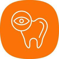 diseño de icono de vector de chequeo dental