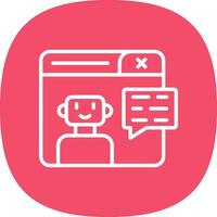 Chatbot Vector Icon Design
