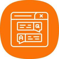 Forum Vector Icon Design