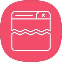 Broken Link Vector Icon Design