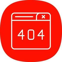 Diseño de icono de vector de error 404