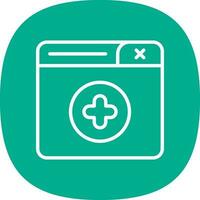 New Window Vector Icon Design