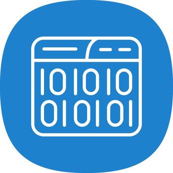 Binary Code Vector Icon Design
