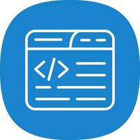 Web Coding Vector Icon Design