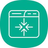 Minimize Vector Icon Design