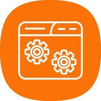 Website Setting Vector Icon Design