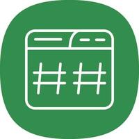 Hastag Vector Icon Design