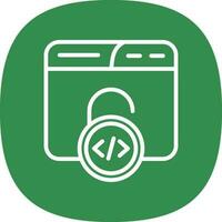 Unsecured Vector Icon Design