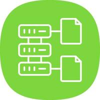 Database File Vector Icon Design