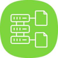 Database File Vector Icon Design