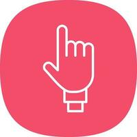 Two Fingers Vector Icon Design