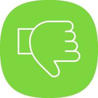 Thumb Down Vector Icon Design