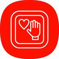 Palm Of Hand Vector Icon Design