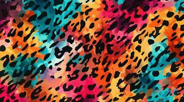 colorful leopard pattern texture, colorful Camouflage leopard vector, leopard fur texture or abstract pattern are designed for use in textile,wallpaper,fabric, clothing,Batik,background,Embroidery vector