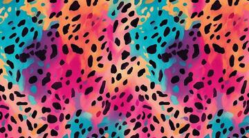 colorful leopard pattern texture, colorful Camouflage leopard vector, leopard fur texture or abstract pattern are designed for use in textile,wallpaper,fabric, clothing,Batik,background,Embroidery vector