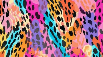 colorful leopard pattern texture, colorful Camouflage leopard vector, leopard fur texture or abstract pattern are designed for use in textile,wallpaper,fabric, clothing,Batik,background,Embroidery vector