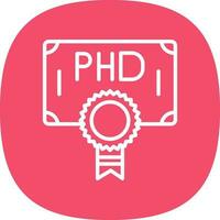 Phd Vector Icon Design