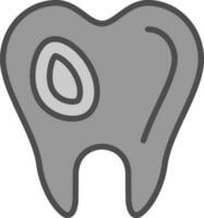 caries vector icono diseño