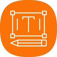 Edit Text Vector Icon Design