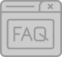 Faq Vector Icon Design