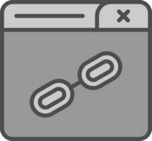 Web Link Vector Icon Design