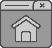 hogar página vector icono diseño