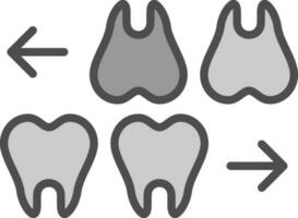 dientes vector icono diseño