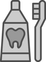 diseño de icono de vector de cepillo de dientes