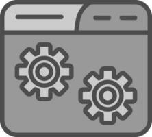 Website Setting Vector Icon Design