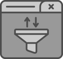 Funnel Vector Icon Design