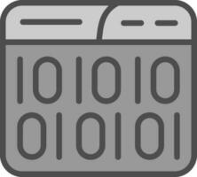 Binary Code Vector Icon Design