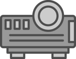 diseño de icono de vector de proyector