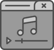 diseño de icono de vector de reproductor de música