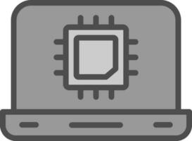 diseño de icono de vector de cpu