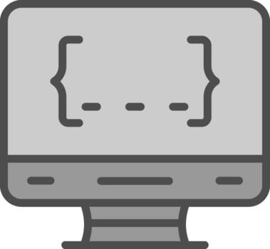 diseño de icono de vector de programación
