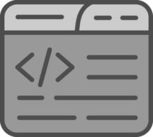 Web Coding Vector Icon Design