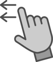 Swipe Left Vector Icon Design