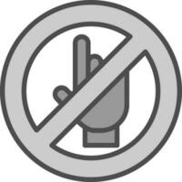 Do Not Touch Vector Icon Design