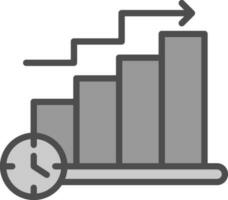 Bar Chart Vector Icon Design