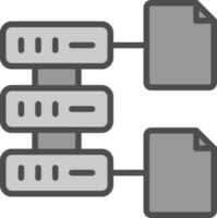 base de datos archivo vector icono diseño