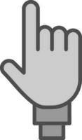 Two Fingers Vector Icon Design