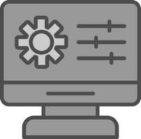 Web Management Vector Icon Design