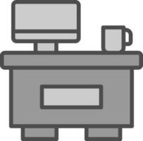 Information Desk Vector Icon Design