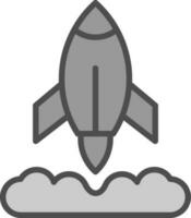 Rocket Launch Vector Icon Design