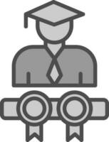 Diplomas Vector Icon Design