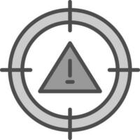 diseño de icono de vector de riesgo